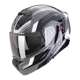 Scorpion Exo 930 Evo Sikon Grey Black White + Kit Bluetooth Lokui K30
